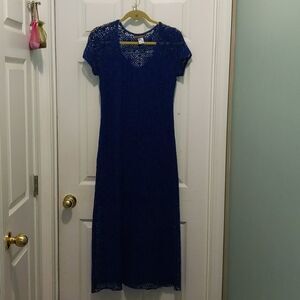 Tommy Bahama royal blue maxi beach dress Sz XS
